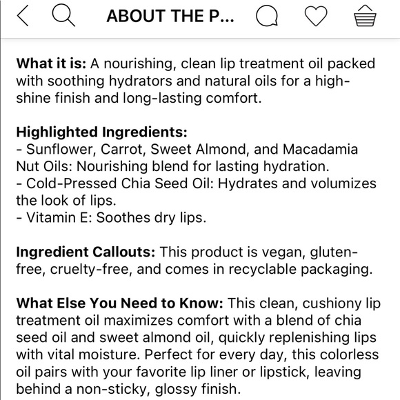 5/ $30 Lys Beauty Speak Love Glossy Lip Treatment Oil - Picture 4 of 4